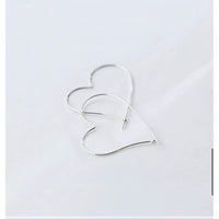 Giant Heart hoop earrings
