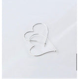 Giant Heart hoop earrings