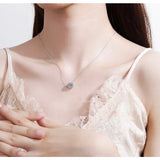 Flower Moissanite Necklace-NM002