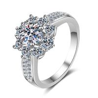 Moissanite Engagement Wedding Ring-RM012