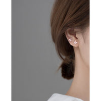 Pink Butterflies Stud Earrings-SS031