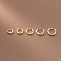 CZ Paved diamonds Huggies Hoop Earrings
