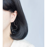Giant Heart hoop earrings