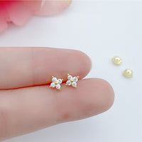 Mini Flowers Stud Earrings-ECZ012