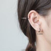 Thin Small Medium Hoop Earrings-SH022