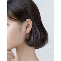 Dainty Letter V shape Stud Earrings-ECZ011