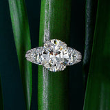 Oval Simulated Diamonds Engagement Ring