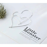 Giant Heart hoop earrings