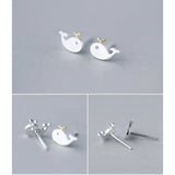 Small Marine Animals Dolphin Studs Earrings