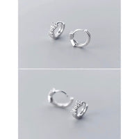 Small Bow Huggie Earrings