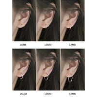 Thin Small Medium Big Hoop Earrings-SH022