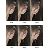 Thin Small Medium Big Hoop Earrings-SH022