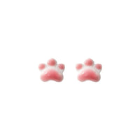 Adorable Kitty Paw Shape Stud Earrings digital picture
