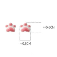 Adorable Kitty Paw Shape Stud Earrings Measurement