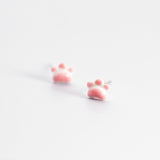 Adorable Kitty Paw Shape Stud Earrings Front view