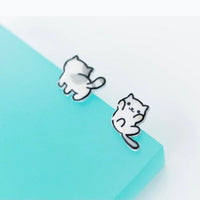 Asymmetry silver Stud Earrings, Asymmetry silver Stud Earrings for kids