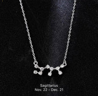 Twelve Zodiac Necklaces, Monthly Constellation Necklace-Month Birthday Horoscope Astrology Gifts