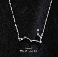 Twelve Zodiac Necklaces, Monthly Constellation Necklace-Month Birthday Horoscope Astrology Gifts