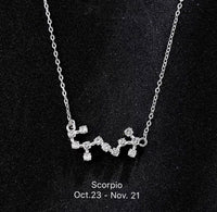 Twelve Zodiac Necklaces, Monthly Constellation Necklace-Month Birthday Horoscope Astrology Gifts