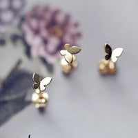 Tiny Butterfly Miniature Studs Earrings-SS009