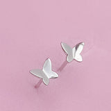 Tiny Butterfly Miniature Studs Earrings-SS009