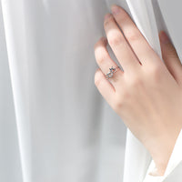 Stackable Adjustable Ring, Initial letter Ring, Capital Letter Name Rings, A-Z Letters