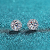 Moissanite Diamonds Studs Earrings;