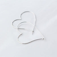 Giant Heart hoop earrings