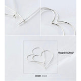 Giant Heart hoop earrings