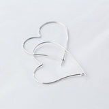 Giant Heart hoop earrings