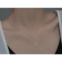 Muli Layers Minimalist Layering Multi-Strands Necklace