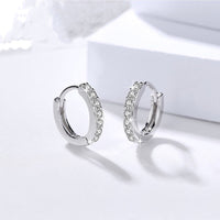 Small CZ Huggie Earrings