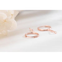 Small Dangle Huggie Hoop Earrings