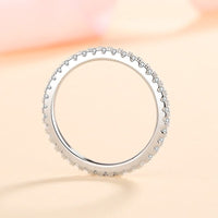 Moissanite Band Ring-Full Eternity Moissanite Band Ring