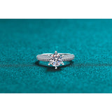 Moissanite Engagement Rings-Classic Solitaire Rings