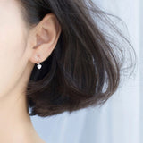 Small S925 Silver Hoop Earrings/Small Huggie Earrings/Heart Stars Cross Drop Huggies/Dangle Drop Hoop Earrings/Helix Huggie/Silver Rose Gold
