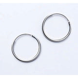 Thin Small Medium Big Hoop Earrings-SH022