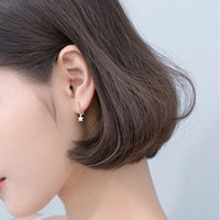 Stars Drop Huggies Earrings-SH023