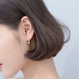 Stars Drop Huggies Earrings-SH023