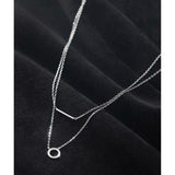 Muli Layers Minimalist Layering Multi-Strands Necklace