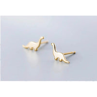 Tiny Brachiosaurus Stud Earrings