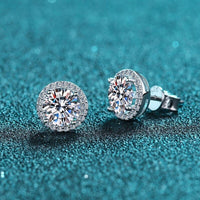 Moissanite Diamonds Studs Earrings;