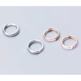 CZ Huggie Earrings-SH041