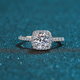 Moissanite Statement rings-Wedding Bride Ring-RM007