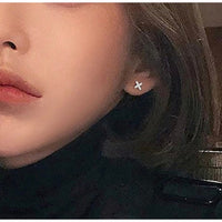 Plain Letter X Studs Earrings-Capital Letter X