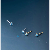 Mini Sapphire Stud Earrings