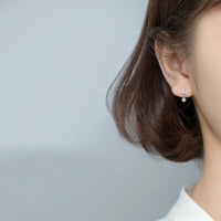 Small CZ Pave Huggie Earrings