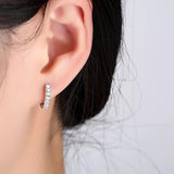 Small CZ Huggie Earrings