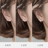 Solid Silver Small Huggie Earrings-SH005