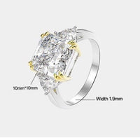 5ct Simulated Diamonds Engagement Ring, Statement rings, Wedding Bride Ring,